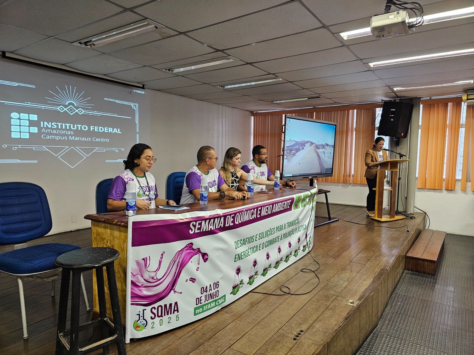 Começou hoje a SQMA 2025 – Semana de Química e Meio Ambiente no IFAM Campus Manaus Centro