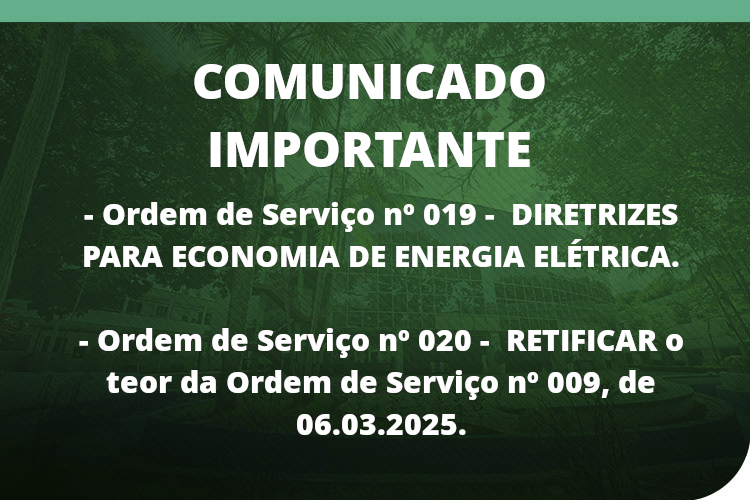 Ordem de Serviço nº 019 e Ordem de Serviço nº 020