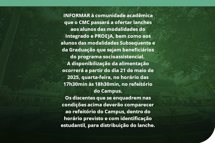Comunicado - Direção Geral